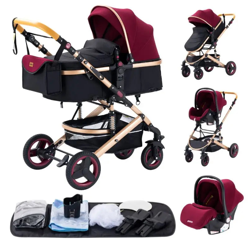Poussette SACHA – 3 en 1