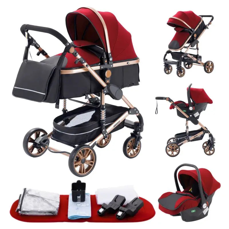 Poussette SACHA – 3 en 1